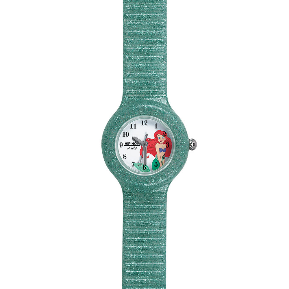 Hip­ Hop - Orologio Da Bambina In Silicone Stampato Sparkling Princess - Sirenetta