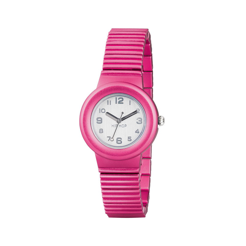 Hip­ Hop - Orologio Da Donna In Alluminio - Fuxia